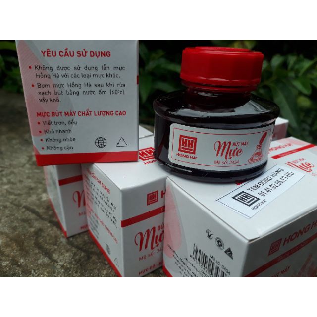 Mực lọ đỏ Hồng Hà 60 cc (3434)