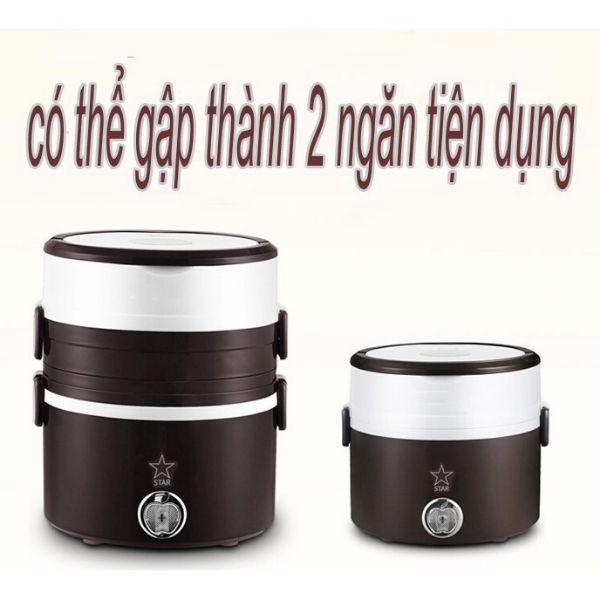 hộp hâm cơm giữ nhiệt 3 tâng, cặp lồng đa năng,hộp đựng cơm