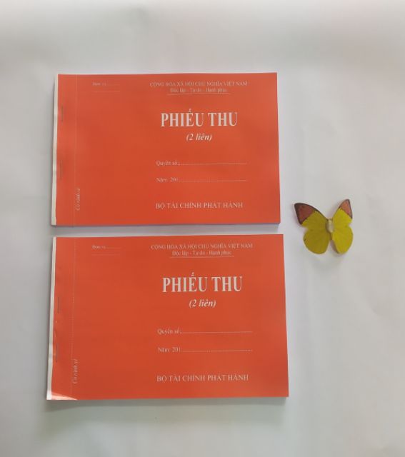 Combo 10 quyển phiếu thu 2 liên A5