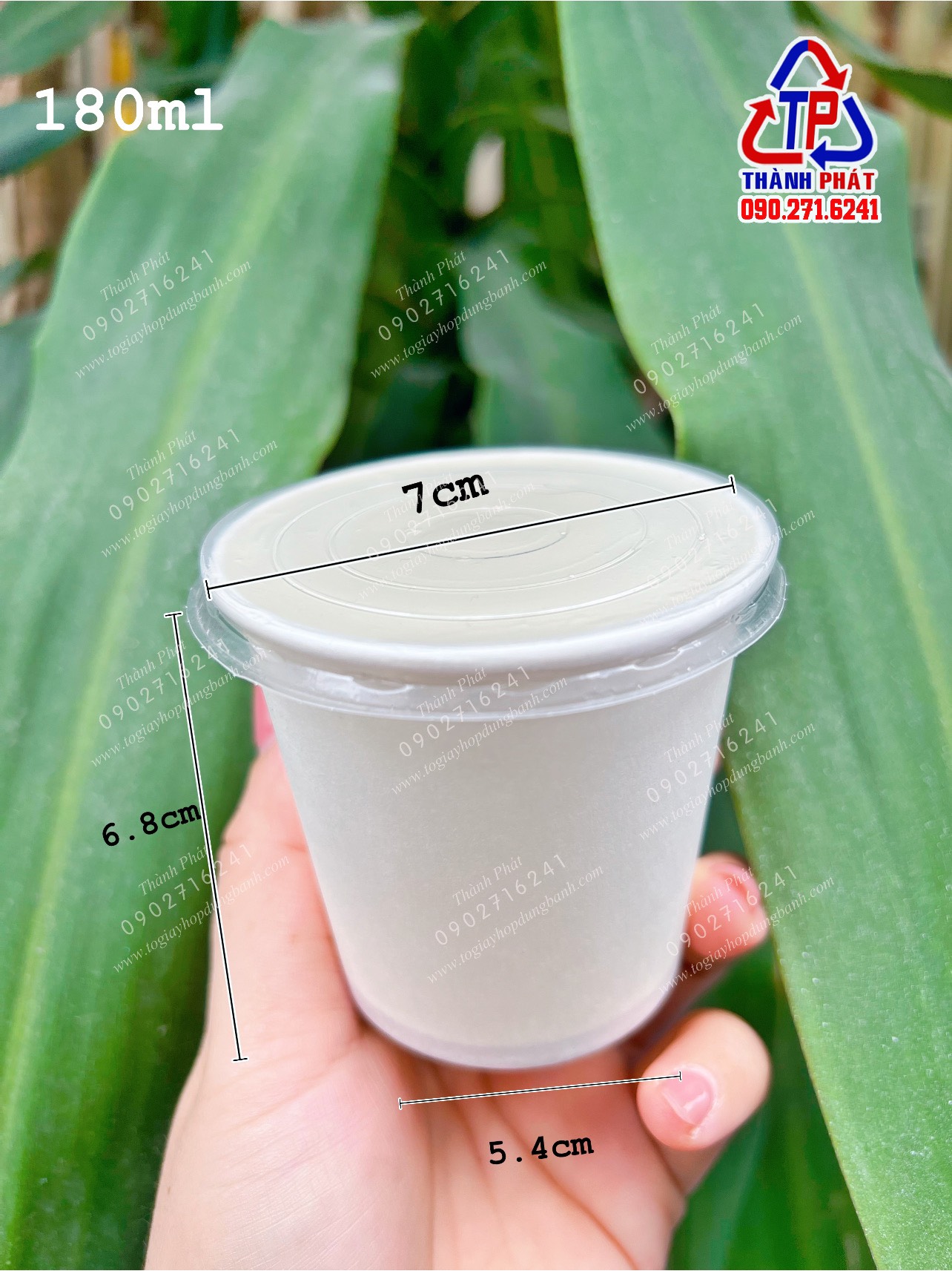 100 Ly giấy 180ml - ly giấy 6oz mini uống trà đá - đựng sữa chua phô mai