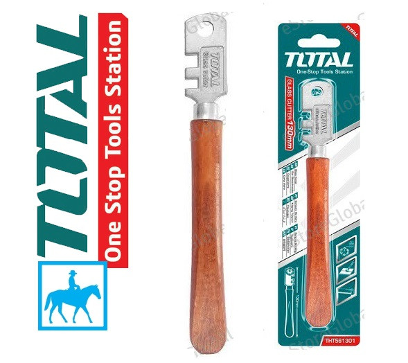 Dao dụng cụ cắt kiếng bẻ kiếng 6 lưỡi 130mm glass cutter total chính hãng tht561301