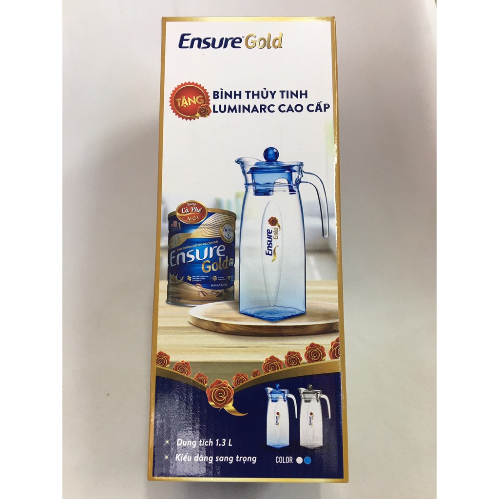 Bình Thủy Tinh Luminarc x Ensure Gold Cao Cấp 1.3L