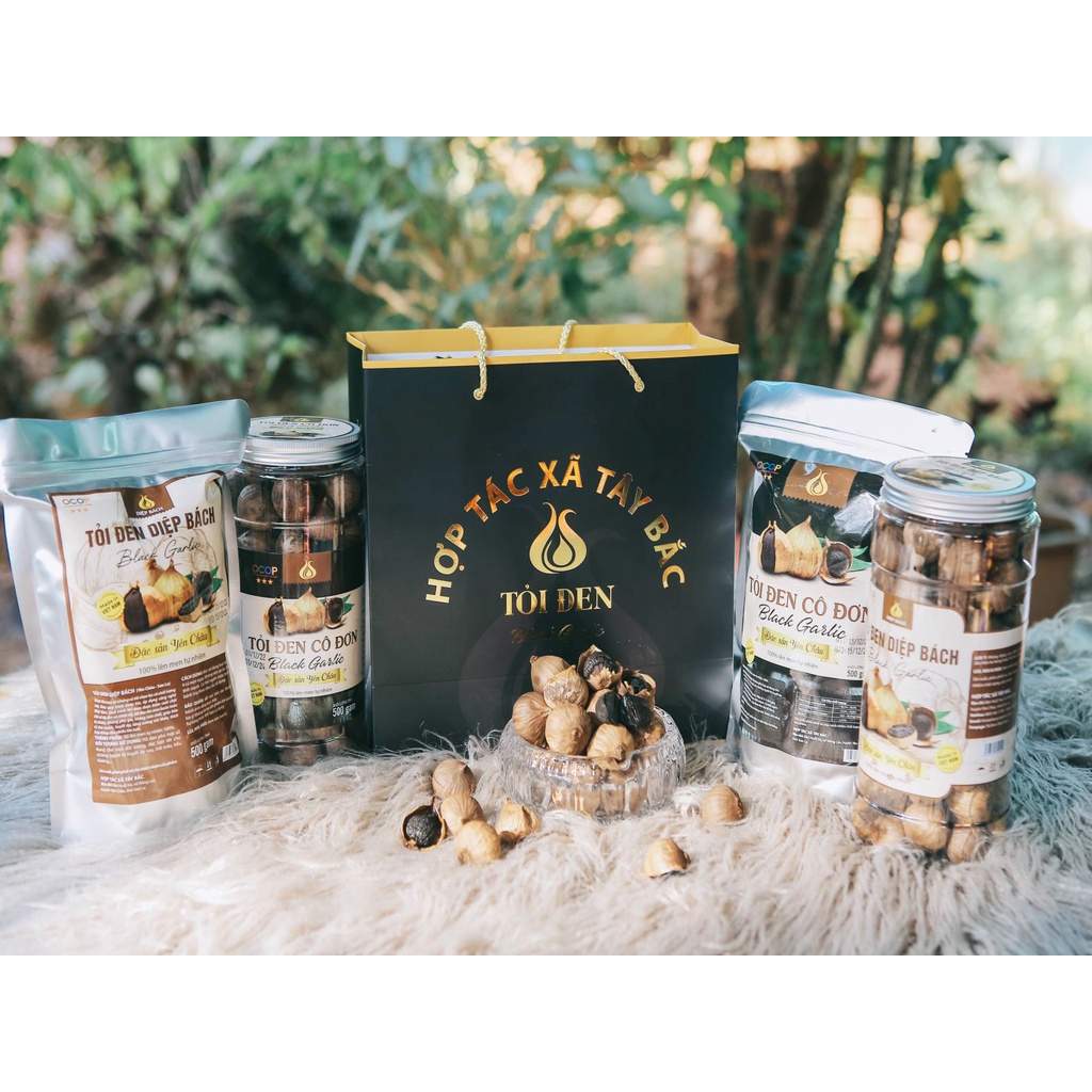 Tỏi Đen Cô Đơn loại Víp [1kg/ 2 hộp 500g]