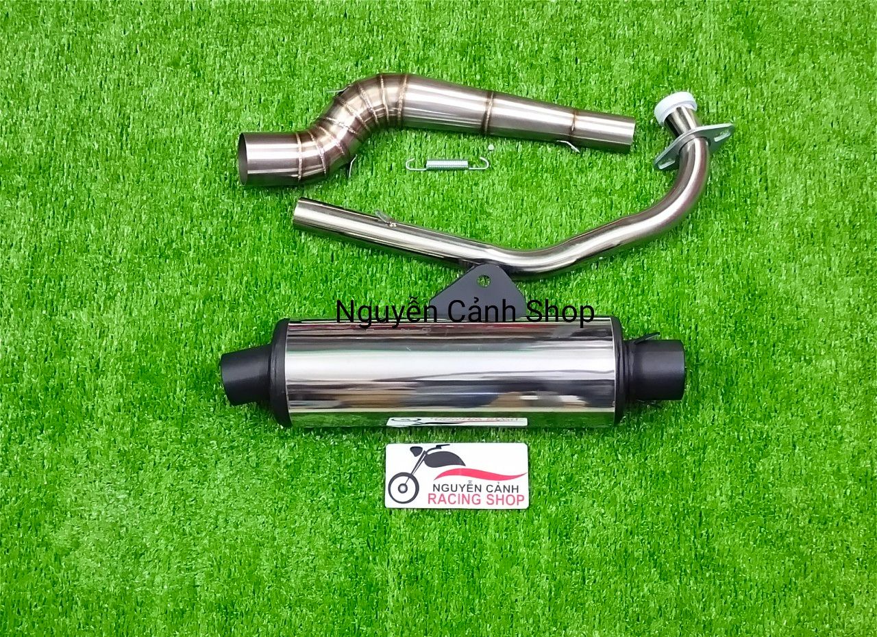 Pô cbr ngắn 40cm có cổ 2 khúc-raider fi-satria fi-raider xăng cơ