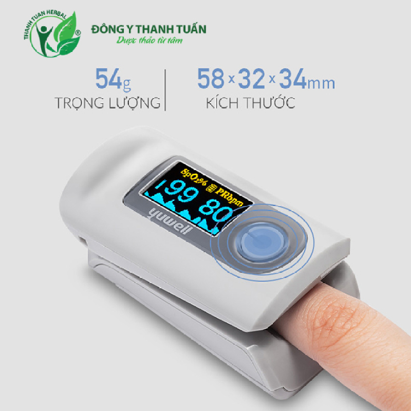Máy đo nồng độ Oxy kẹp ngón tay Yuwell YX301 – Giúp kiểm tra nồng độ oxi trong máu cho người lớn, trẻ em và trẻ sơ sinh bán chạy