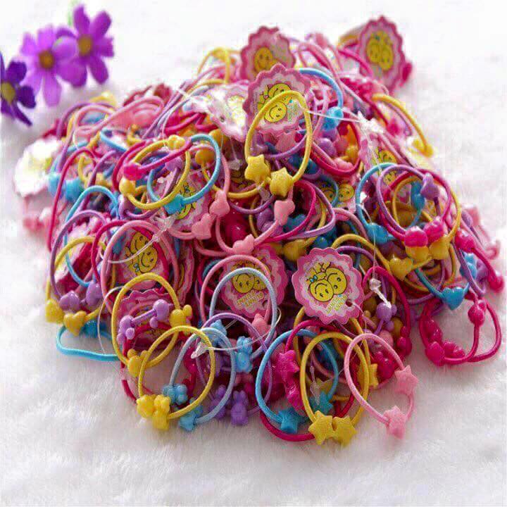 Bag 50 lanyard hair, Chun tie hair for girls