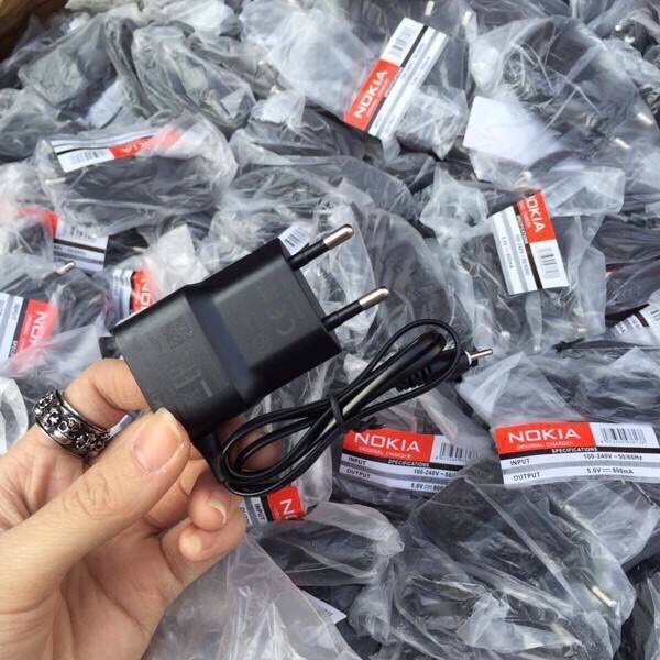 Bộ Sạc Chân Kim Chân Nhỏ nokia Tem Đỏ
