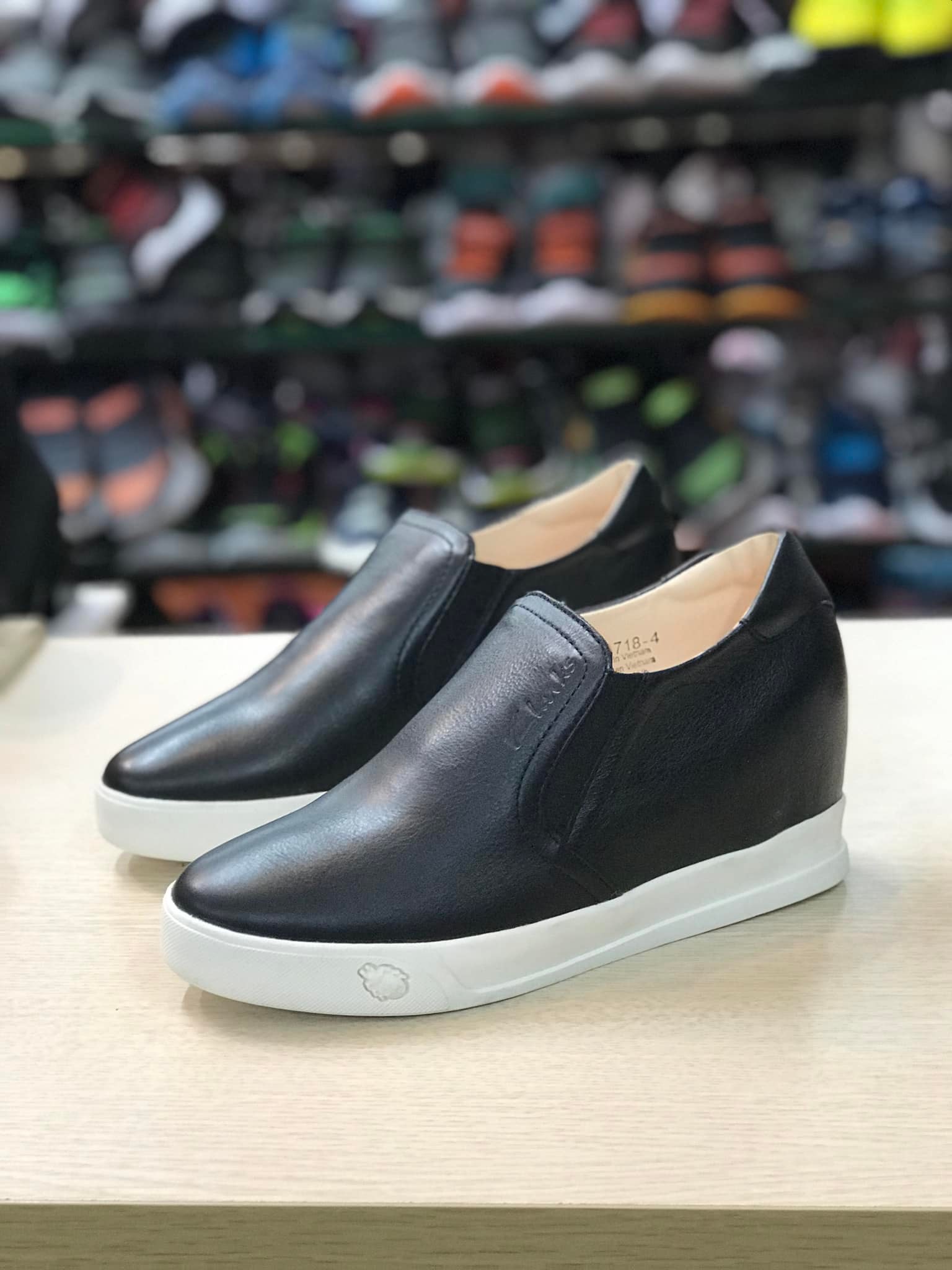 Giầy Slipon Độn Đế Nữ Cao 7CM