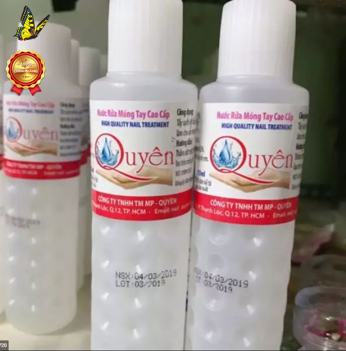 nước rửa móng tay aceton Quyên 125ml