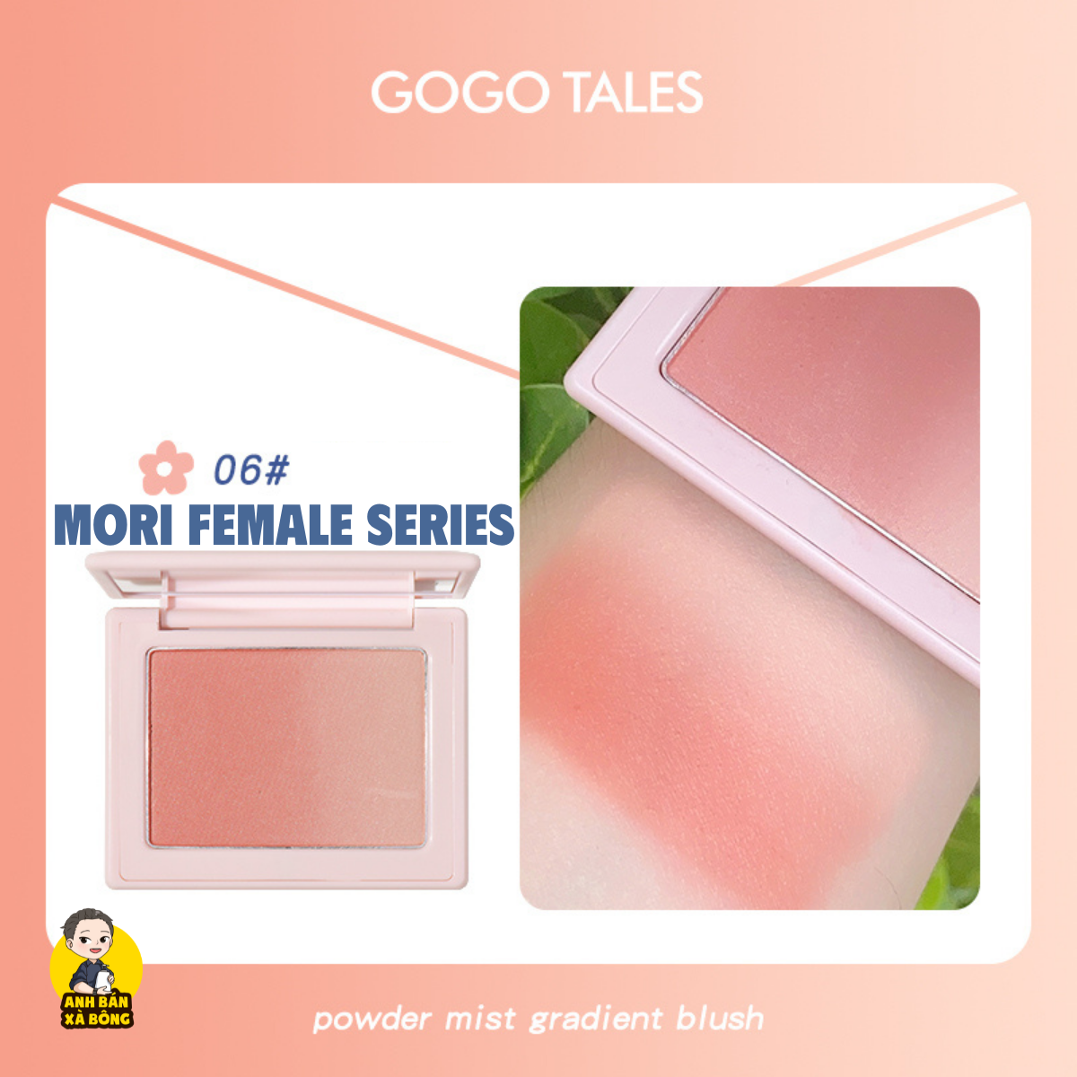 Phấn Má Hồng GOGO TALES Powder Mist Gradient Blush GT425
