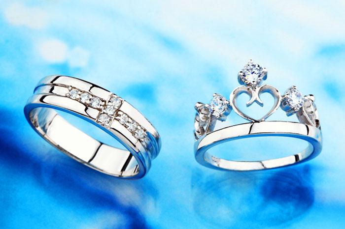 Nhẫn Đôi Vua Và Nữ Hoàng Bạc Hiểu Minh NC068S
