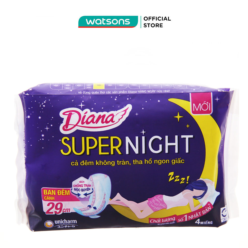 Băng Vệ Sinh Diana Super Night 29cm