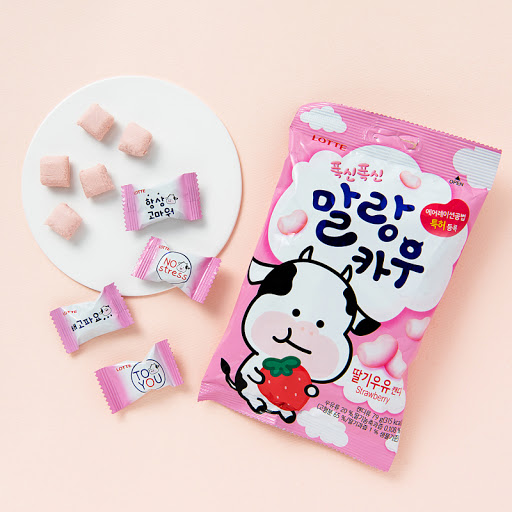 Kẹo sữa vị dâu Hàn Quốc 79g