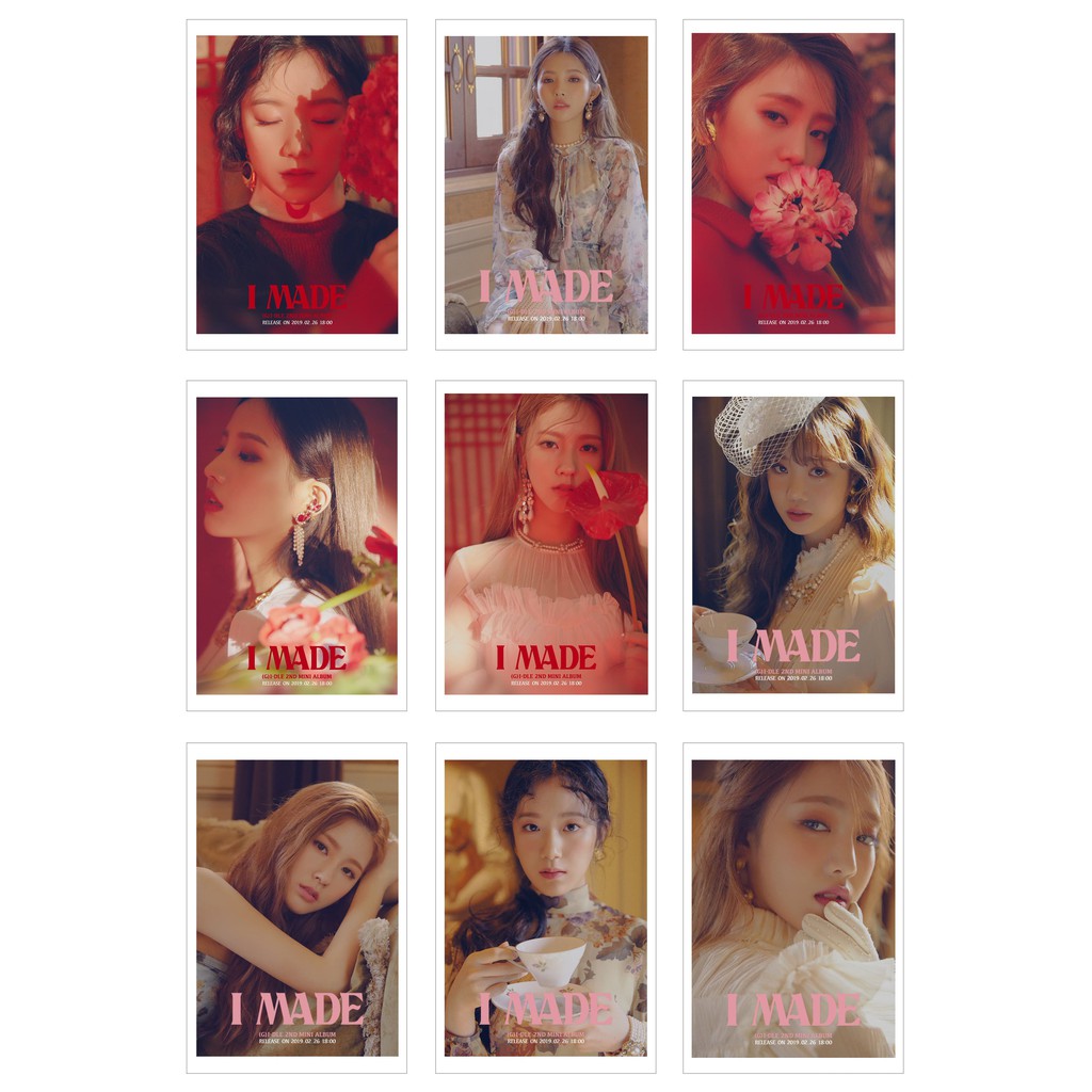 Lomo card ảnh i-dle - concept " i am - i made - uh oh"