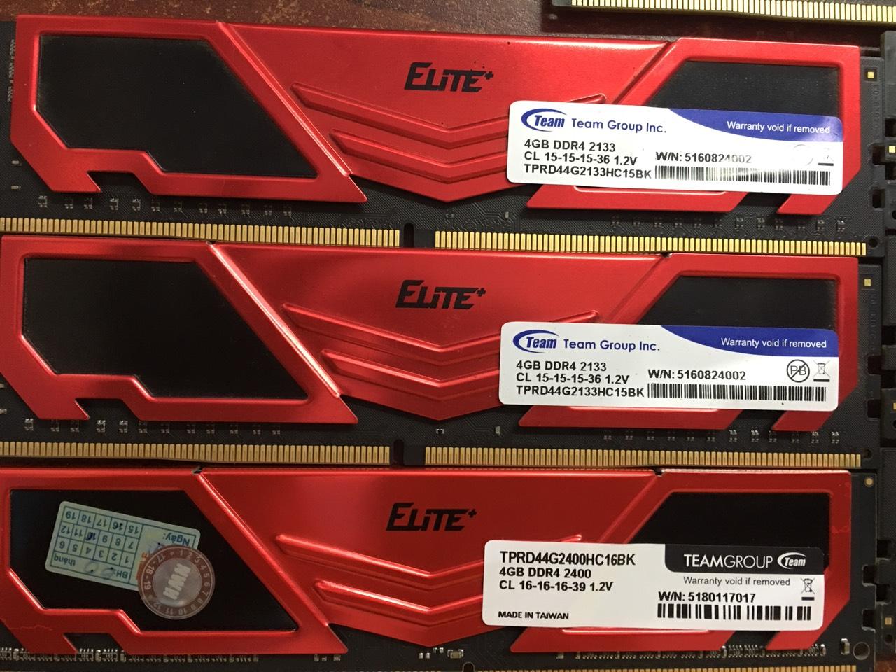 [HCM]RAM TEAM ELITE DDR4 4G BUSS 2133