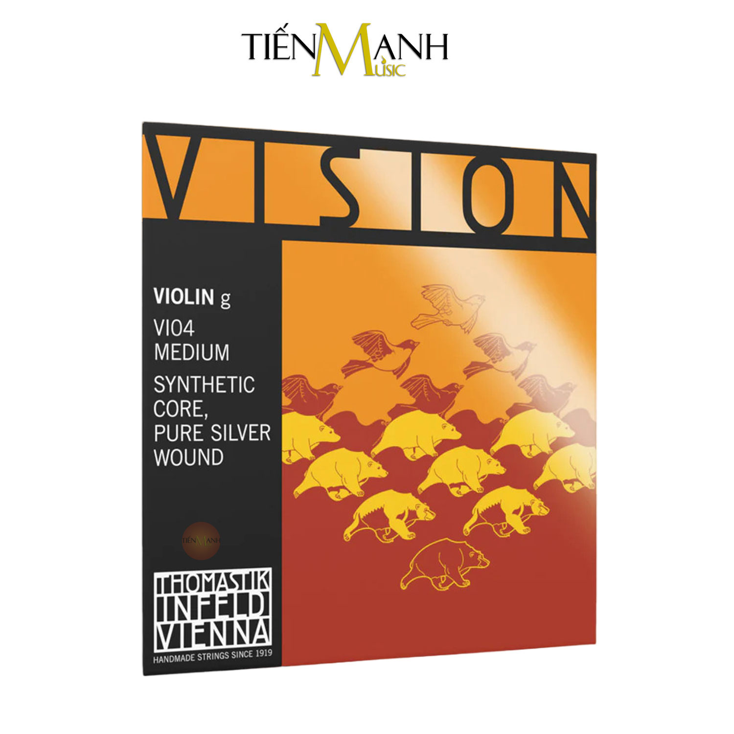 [Chính Hãng] Dây Đàn Violin Thomastik-Infeld Vision VI100 Synthetic Core Full Set 4/4 Strings