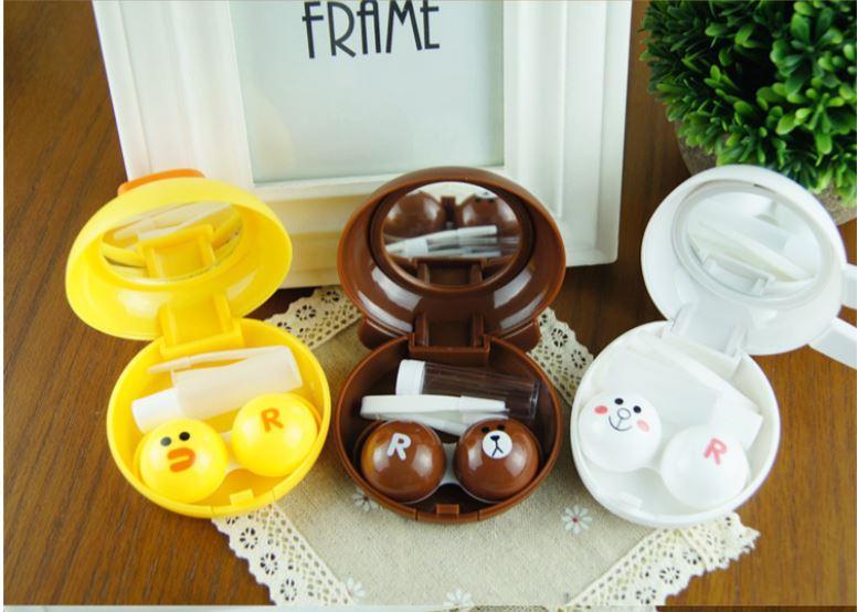 Lines Contact Lens Case Has : Lens Case Kit Contain 1 X Contact Lens Case 1 X Container For Solution 1 X Tweezer 1 X Suction Pad