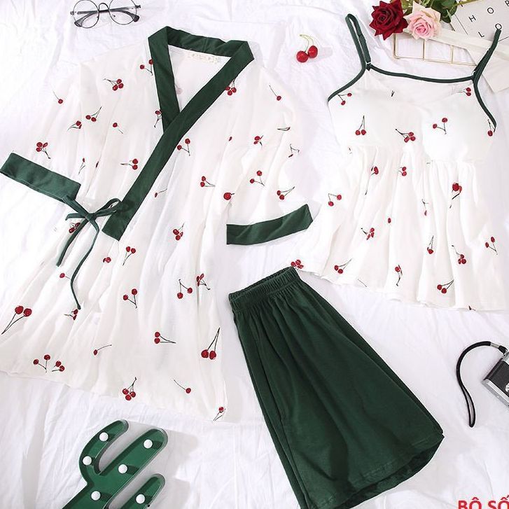 Set 3 món đồ bộ nữ mặc nhà chất cotton cao cấp siêu mát Thời trang nam nữ Thiên Phúc dq5