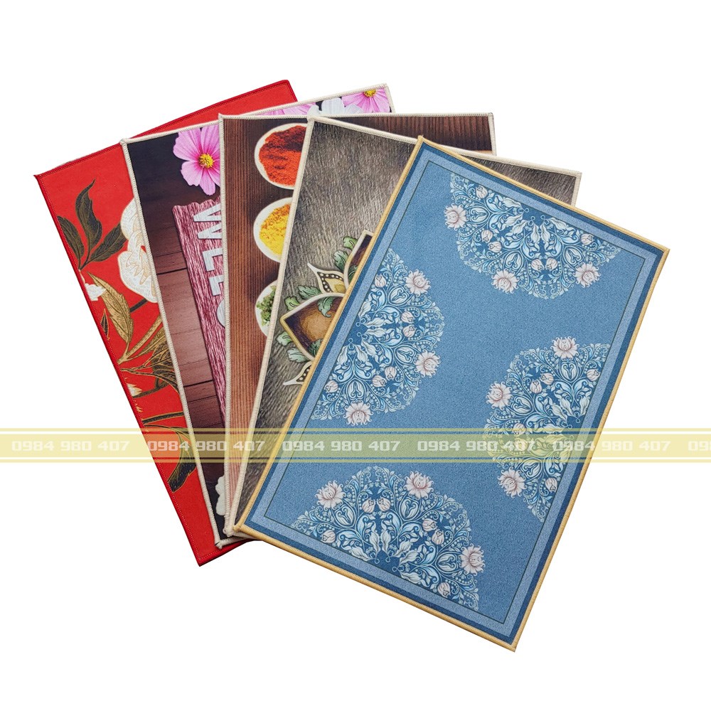COMBO 5 THẢM NỈ 3D 40X60CM LOẠI ĐẸP