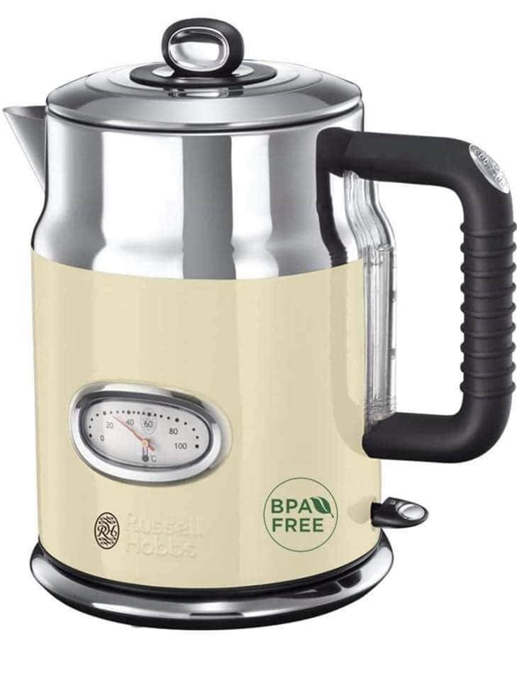 Ấm Siêu Tốc Russell Hobbs Retro 21670-70 2400W 1.7L Màu Đỏ