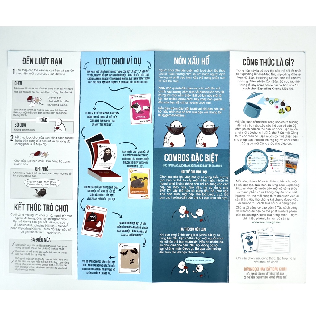 Bộ Mèo Nổ Exploding Kittens: Recipes for Disaster Việt Hóa