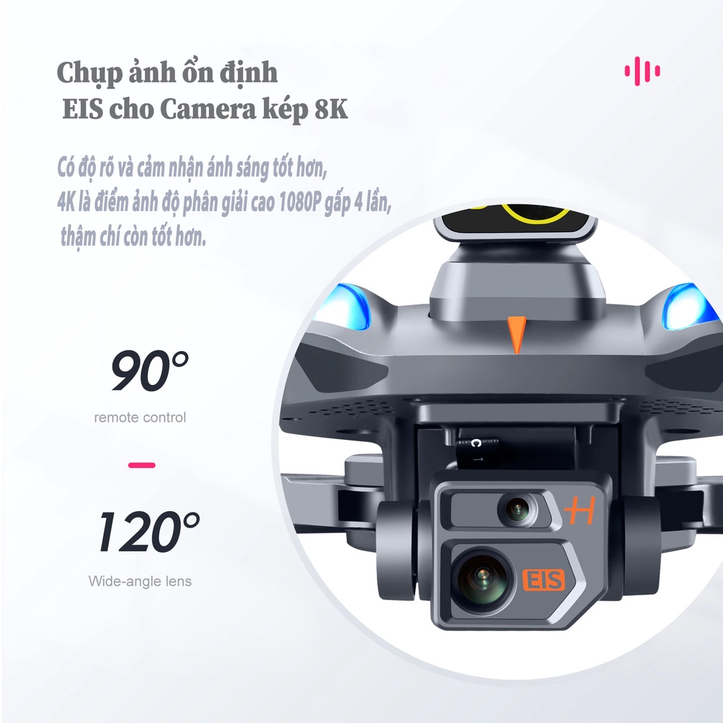 Flycam 4k K911 Max G.P.S - Máy bay camera - Drone camera - Laycam điều khiển từ xa - Lai cam - Fly cam giá rẻ - Playcam - Phờ lai cam - Fylicam chất hơn s91, sjrc f11s 4k pro, mavic 3 pro, drone p8, k101 max