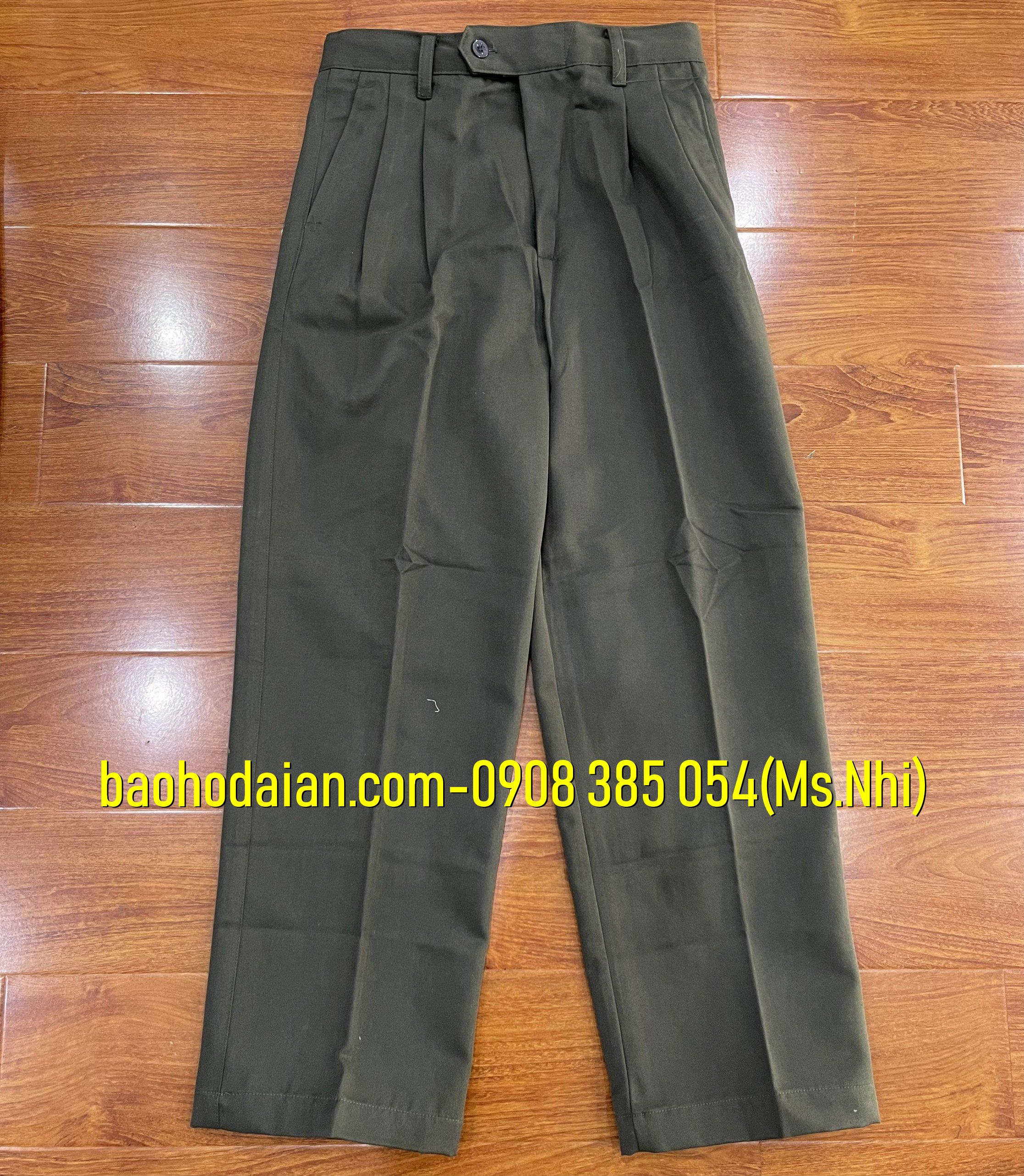 Quần bảo vệ vải kaki thành thành công