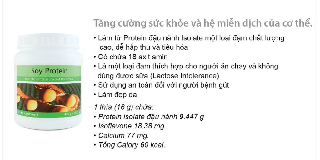 Thực phẩm bảo vệ sức khỏe Soy Protein