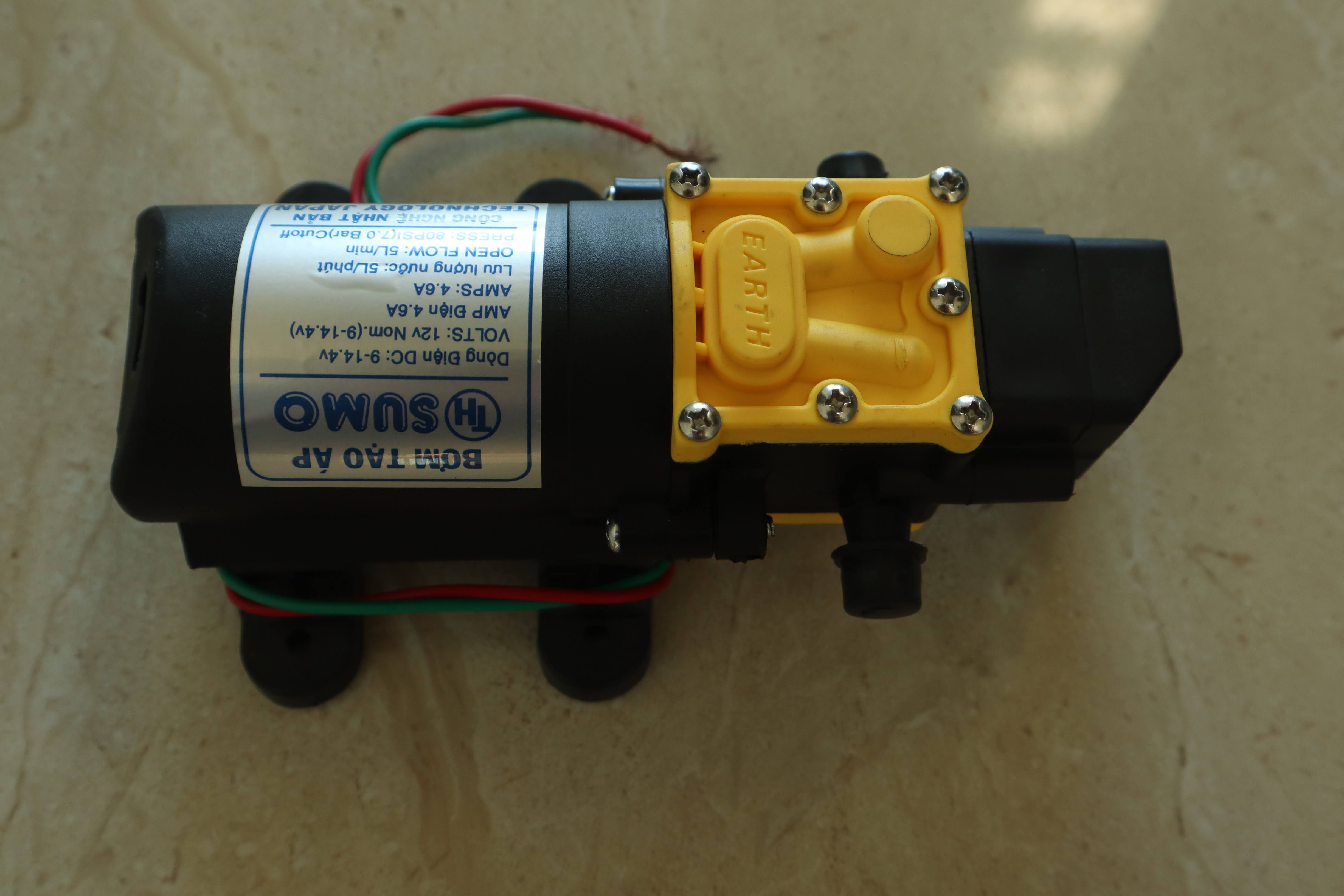 Bơm mini 12V Sumo cam, bom mini - bơm sumo cam