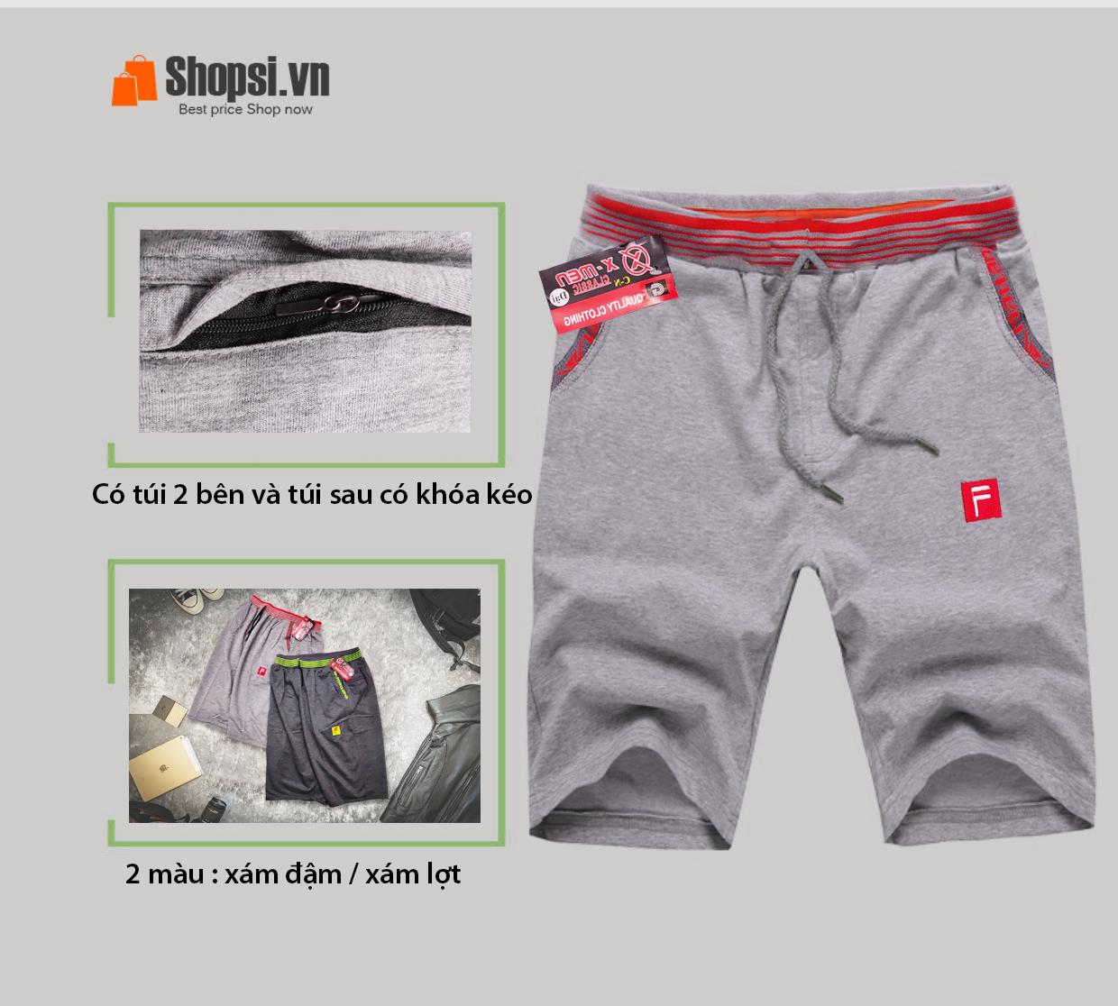 [HCM]Quần Short Nam Vải Thun Nỉ Kiểu Dáng Hàn Quốc [Giá Sỉ]