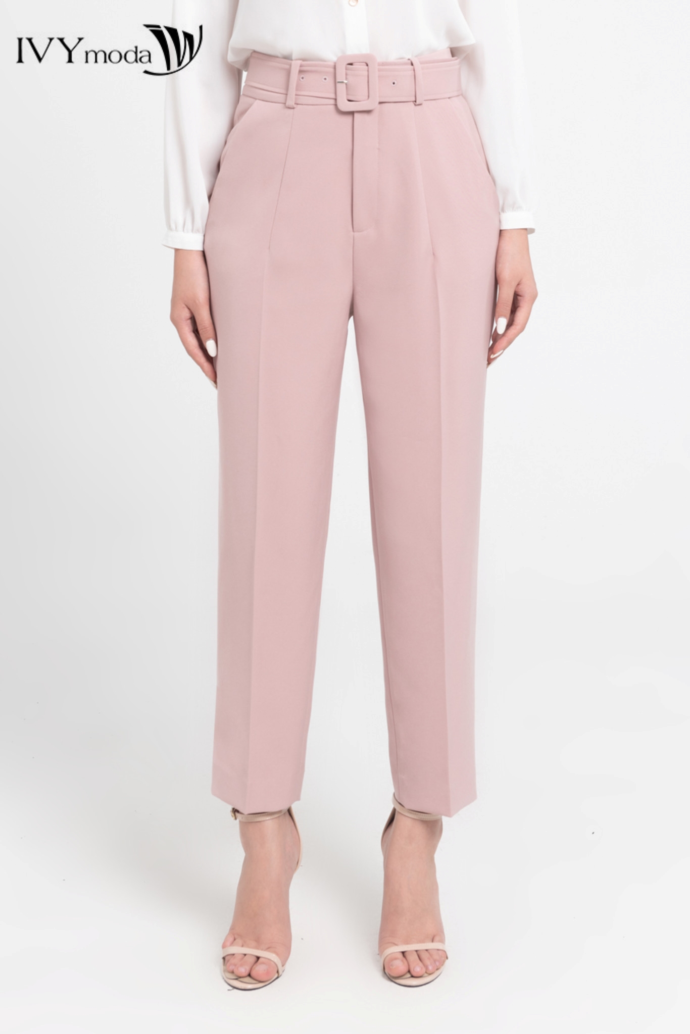 Quần baggy phối đai IVY moda MS 22M8250
