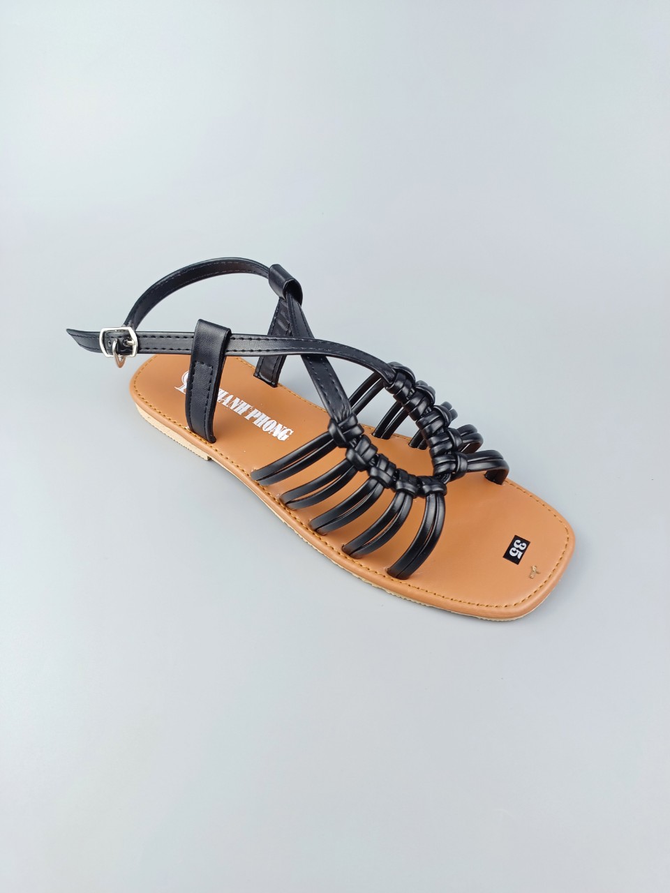 Giày sandal đế thấp quai buột hở mũi có size lớn 35-42