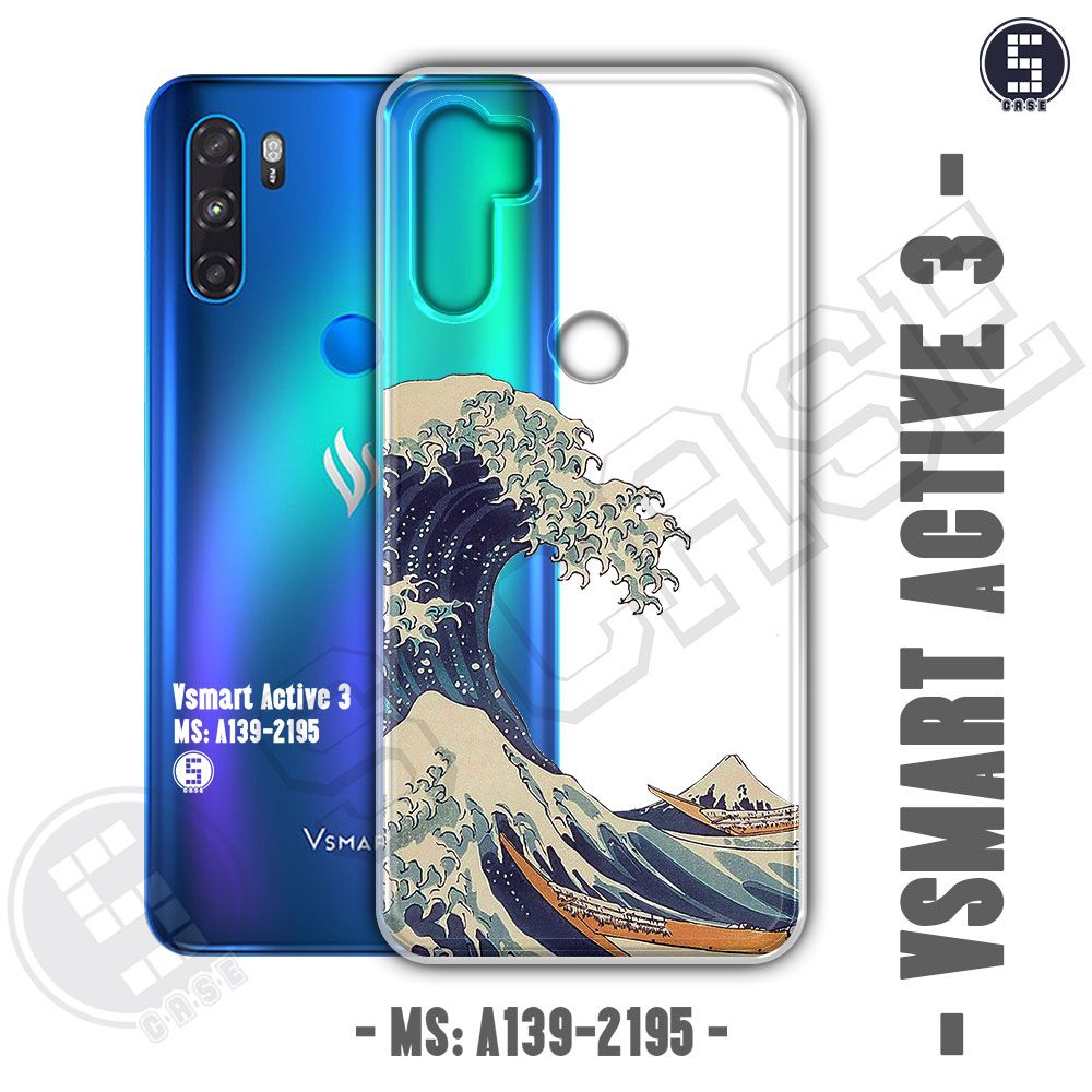 Ốp cho Vsmart Active 3 hình Sóng Nhật A139-2195