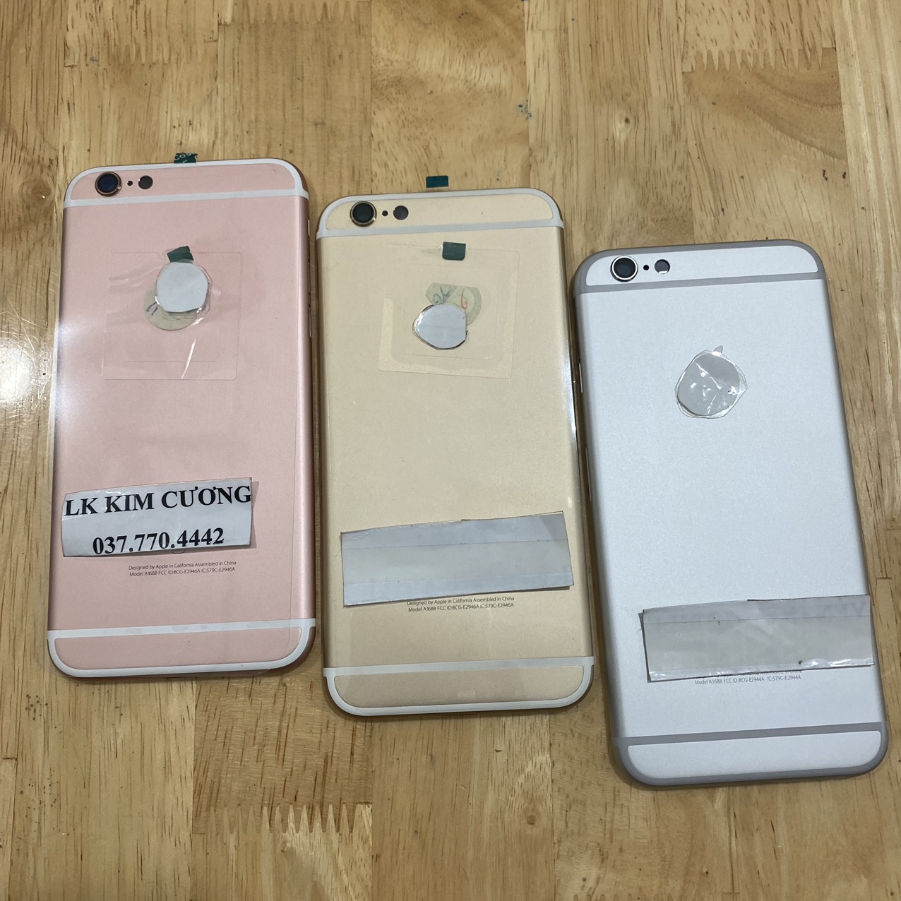 Bộ vỏ thay thế IP 6S ZIN(TEM ĐỎ)