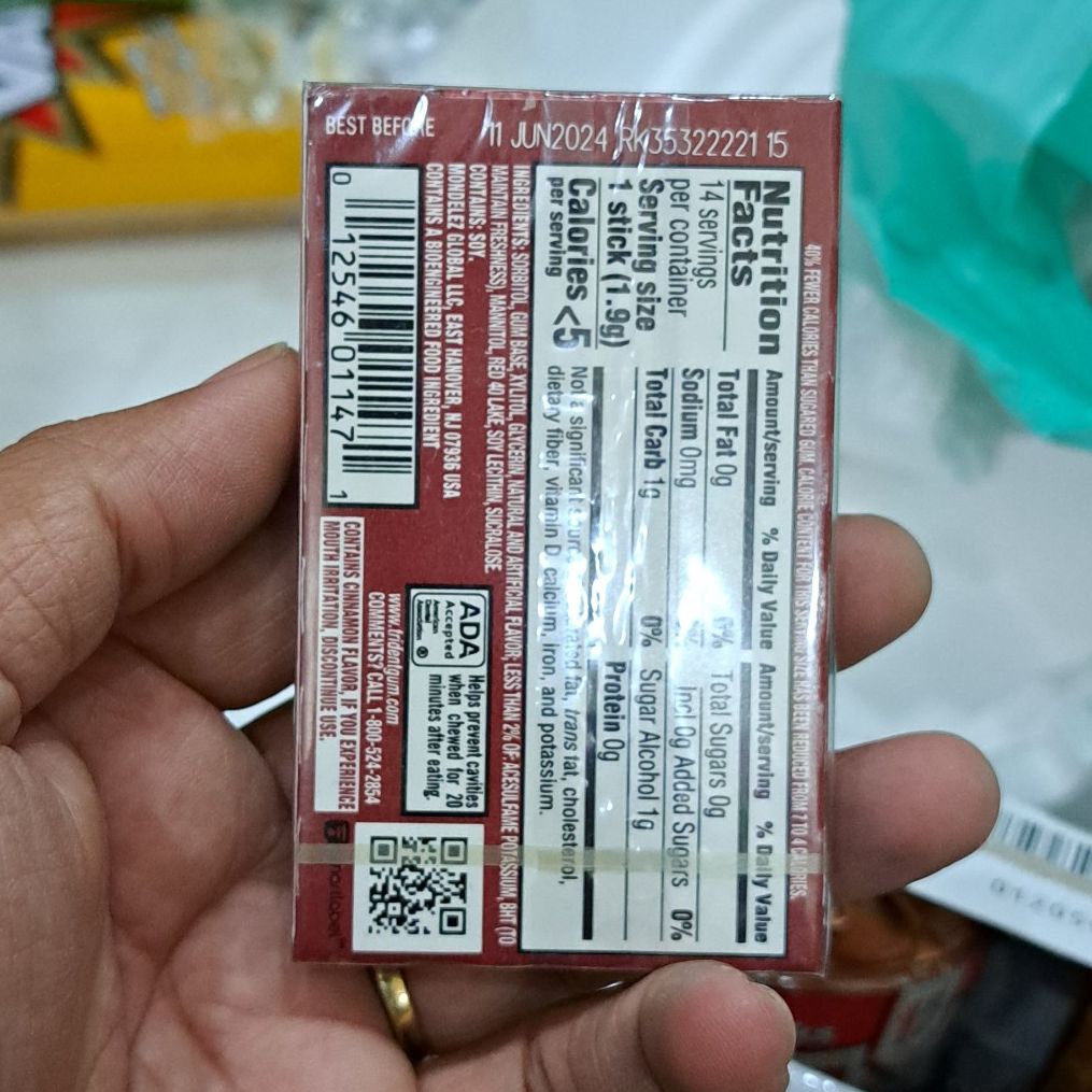 Combo 5 vĩ Kẹo singum Trident nhập khẩu Mỹ - Date T6/2024