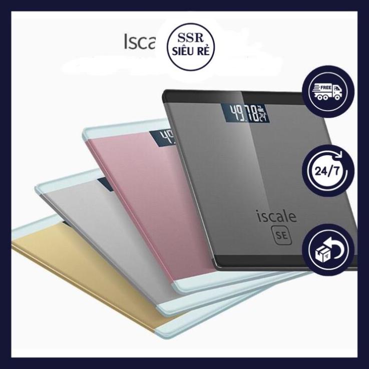 Cân sức khỏe iscale 180kg cân điện tử mặt kính