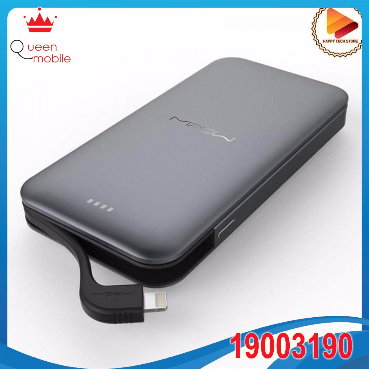 [HCM]Pin sạc dự phòng MIPOW Power Cube 10000 mAh (Xám)