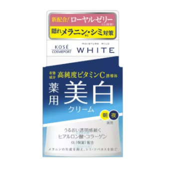 Kem dưỡng trắng da Kose Moisture Mild White 55g