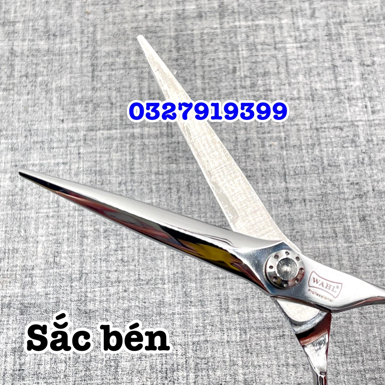 WAHL Kéo Cắt Tỉa Tóc Cao Cấp Nhật Bản WAHL 6.0in Thép S440C Độ Cứng Trên 62HRC Lưỡi Sắc Bén Thiết Kế Tay Cầm Thoải Mái ( chấm bi )