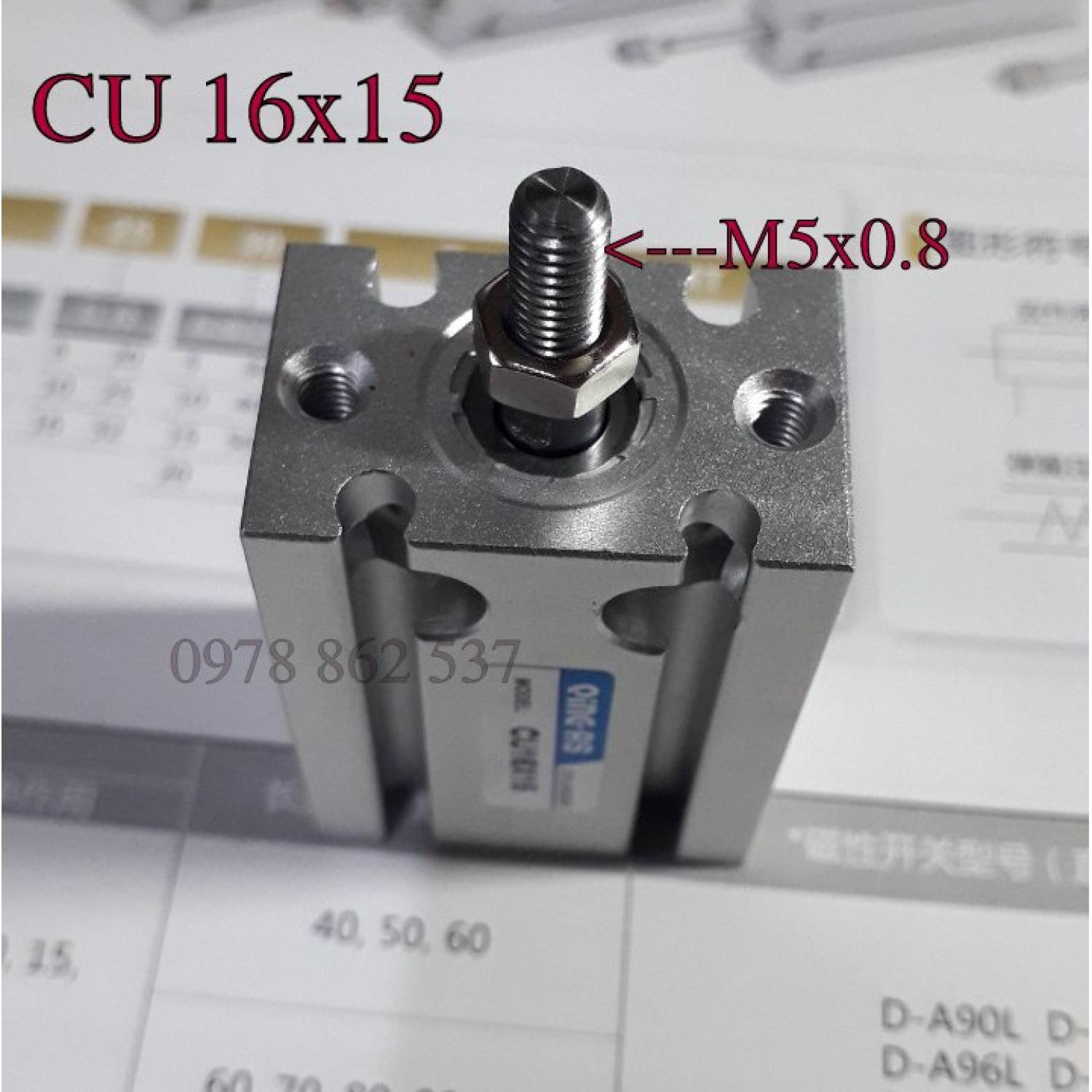 Xi lanh khí nén mini CU 16x15