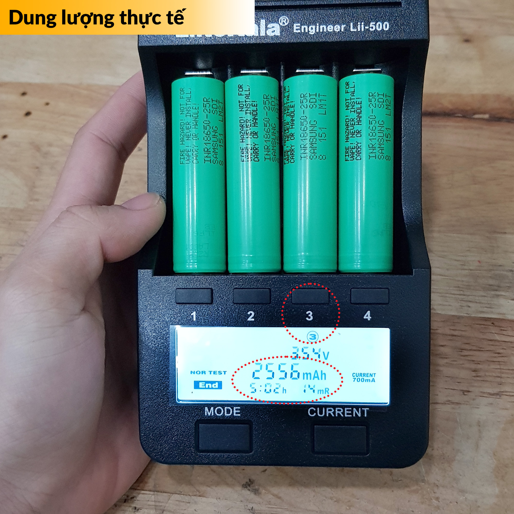 Pin cell Samsung INR18650 25R 2500mAh