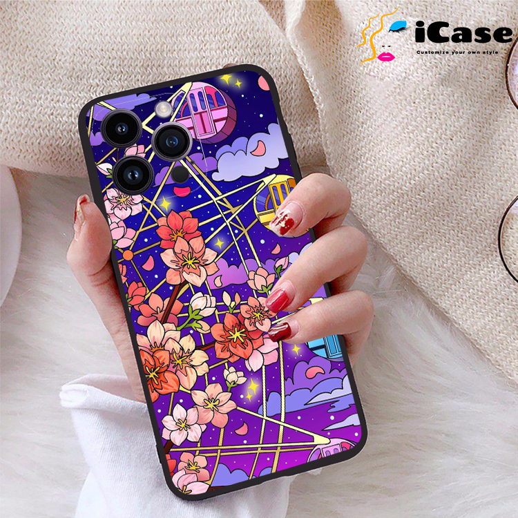 Ốp lưng iPhone 14 Pro Max viền dẻo TPU BST Purple