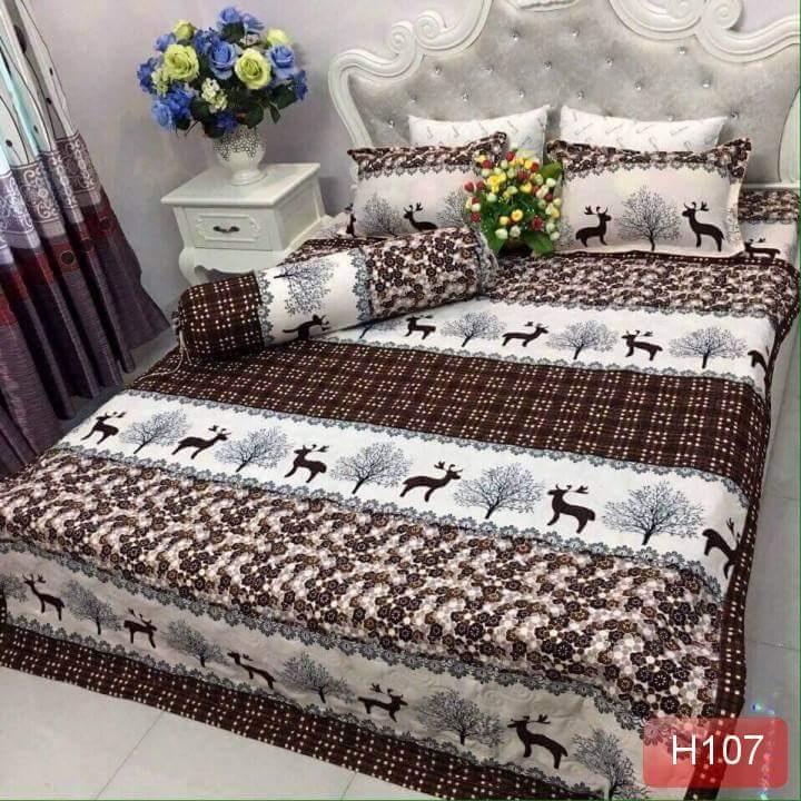 BỘ CHĂN RA POLY 5 MÓN - NGUYÊN SET ( 1 Drap + 2 Vỏ Gối Nằm + 1 Chăn Hè + 1 Vỏ Gối Ôm )