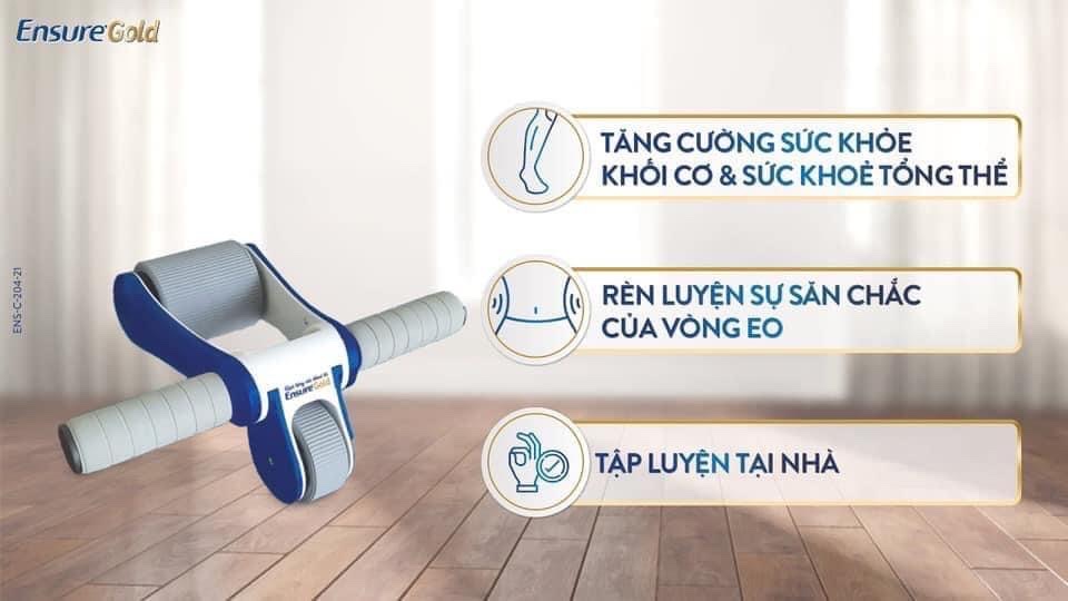 Xe đạp mini tập thể dục cơ tay và chân ( quà sữa Ensure)