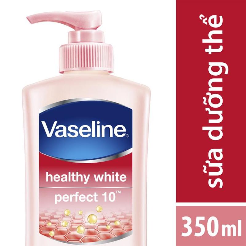 Sữa Dưỡng Thể Vaseline Trắng Da Điểm 10 (350ml) nhập khẩu