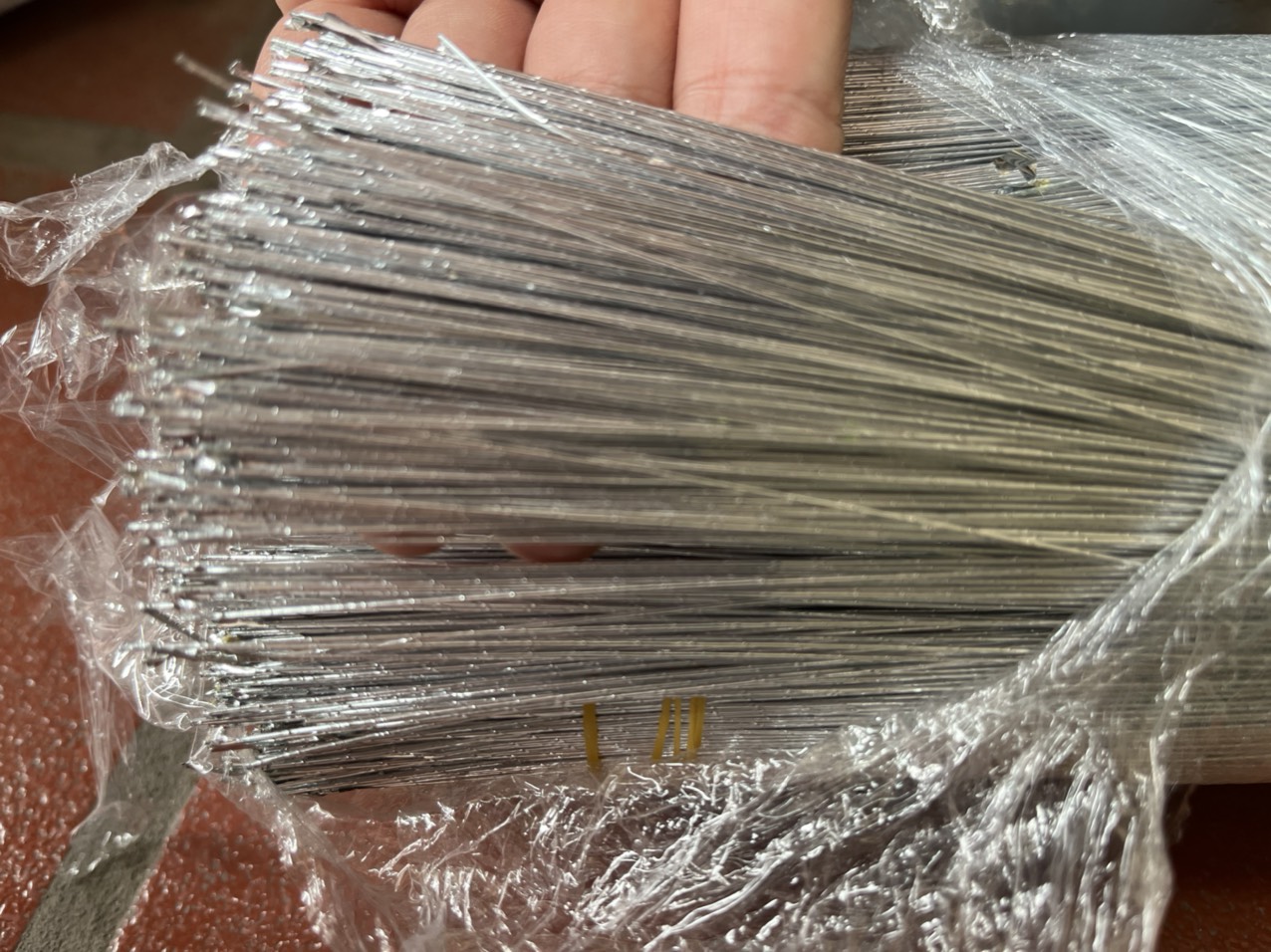Kẽm xi sợi dài 80cm làm lá, hoa handmade