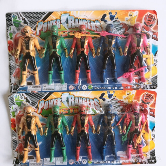 Vỉ đồ chơi 5 anh em siêu nhân hải tặc Gokaiger mini bằng nhựa ...