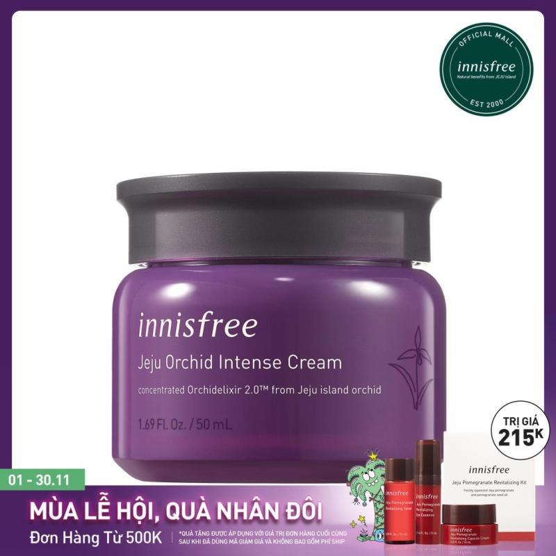 Kem dưỡng tăng cường dưỡng chất ngăn ngừa lão hóa sớm từ hoa lan Innisfree Jeju Orchid Intense Cream 50ml giá rẻ