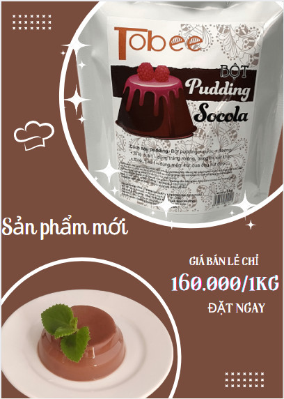 Plan Thơm Ngon- BỘT PUDDING TOBEE 1KG- Nhiều vị