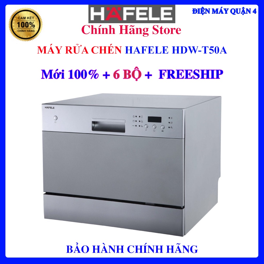 Máy rửa chén để bàn hafele hdw-t50a, hafele 538.21.190 - 6 bộ - chỉ bán hcm
